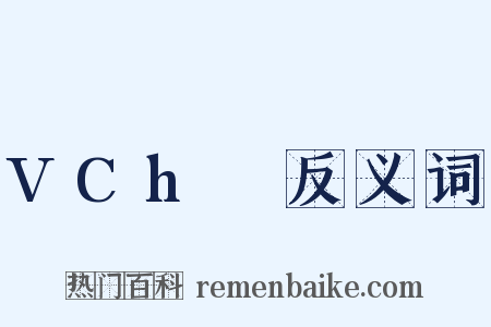 VCh₀反义词是什么意思的图片